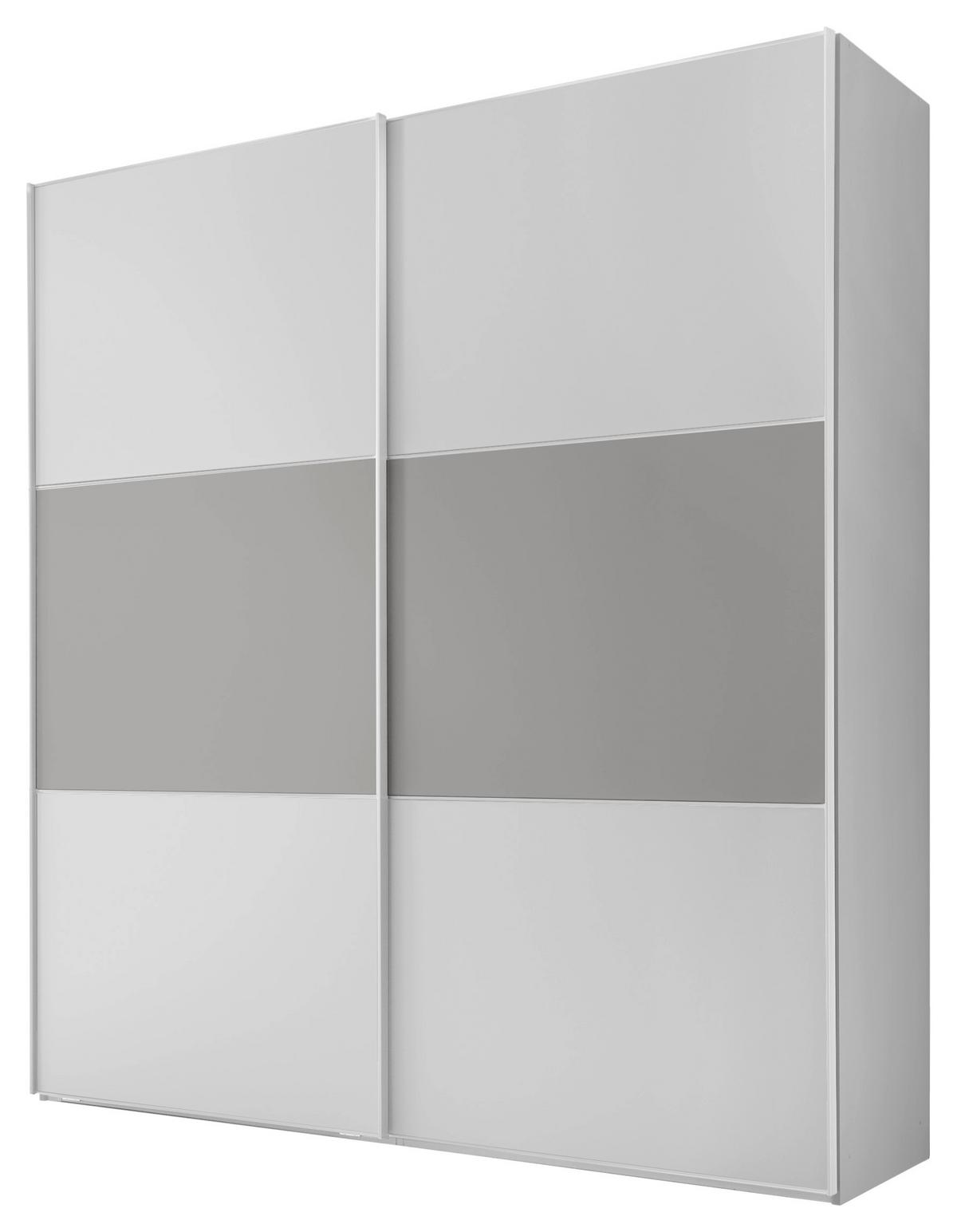 Ormar S Kliznim Vratima Includo - bijela/siva, Moderno, drvni materijal (188/222/68cm) - Premium Living