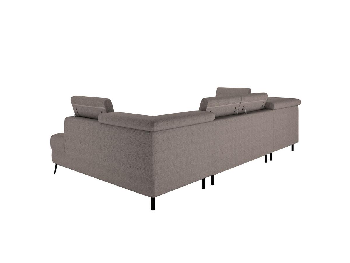 Sarokkanapé Ágyfunkcióval Look - taupe, Modern, textil/fa (343/82-100/195cm) - Mömax