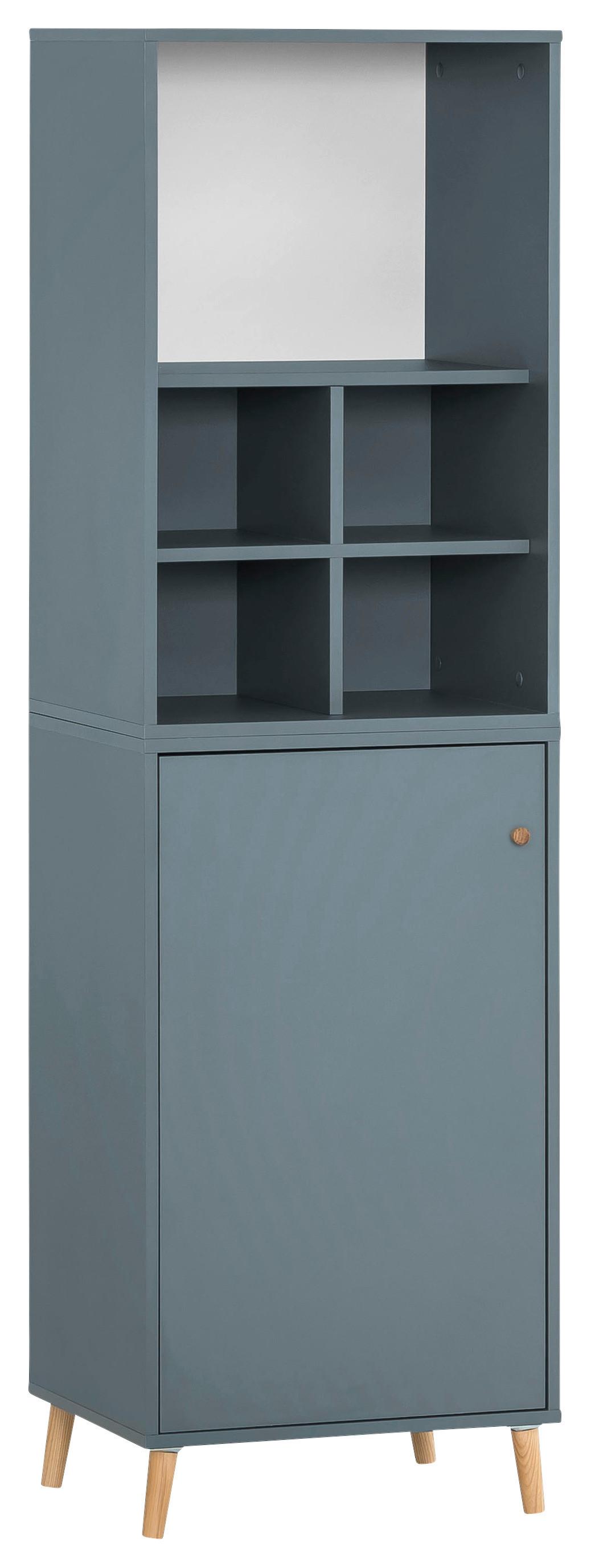 Aktenschrank Set U510R Petrol ca. 50,95x174,2x41cm - Petrol, MODERN, Holzwerkstoff (50,95/174,2/41cm) - MID.YOU