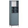 Aktenschrank Set U510R Petrol ca. 50,95x174,2x41cm - Petrol, MODERN, Holzwerkstoff (50,95/174,2/41cm) - MID.YOU