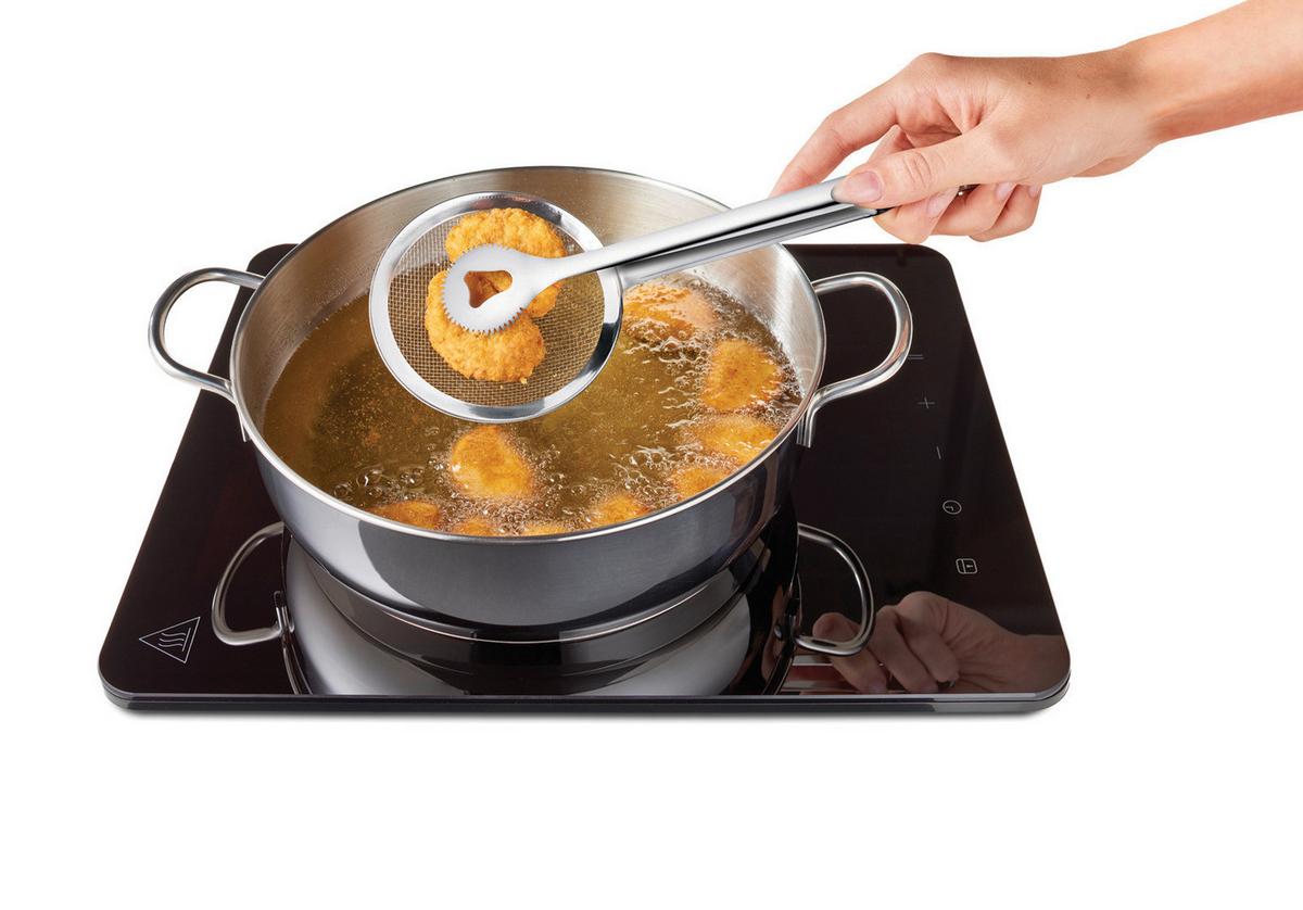 Kiszedőlapát Szűrővel Mx204104 - fém (10/27.5/2,5cm) - Metaltex