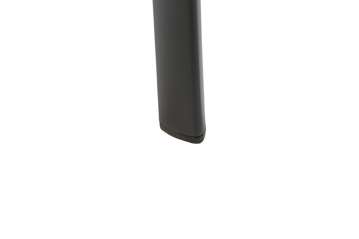 Loungegarnitur 5-tlg Velia aus Metall - Anthrazit/Schwarz, KONVENTIONELL, Keramik/Textil - Gardenson