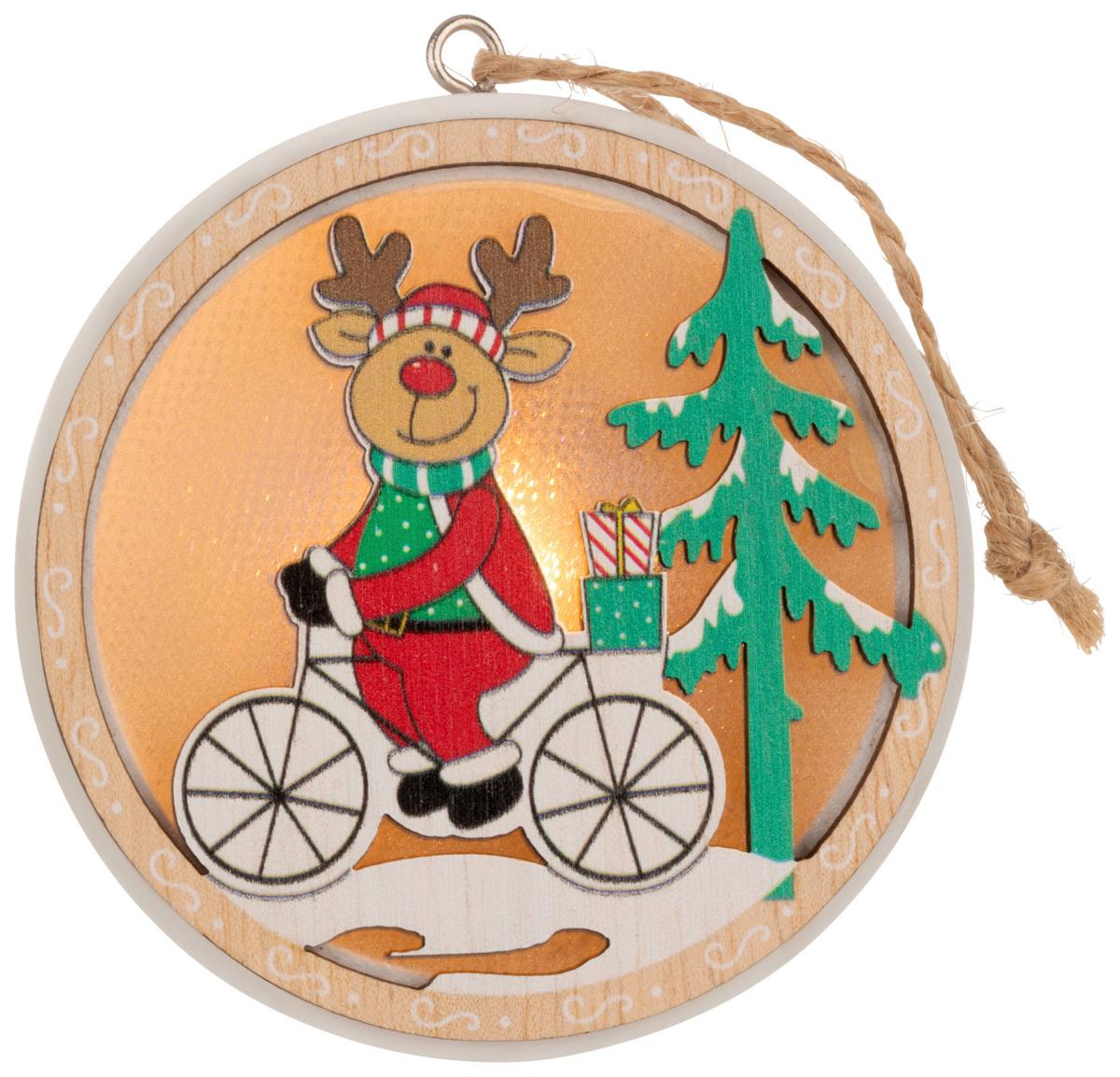 Led Díszlámpa Tio - fekete/piros, Konventionell, műanyag/fa (7,5/1,8cm) - Modern Living