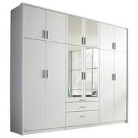 Ormar S Klasičnim Vratima Hildesheim - bijela/prozirno, Design, staklo/drvni materijal (275/231/56cm) - Modern Living