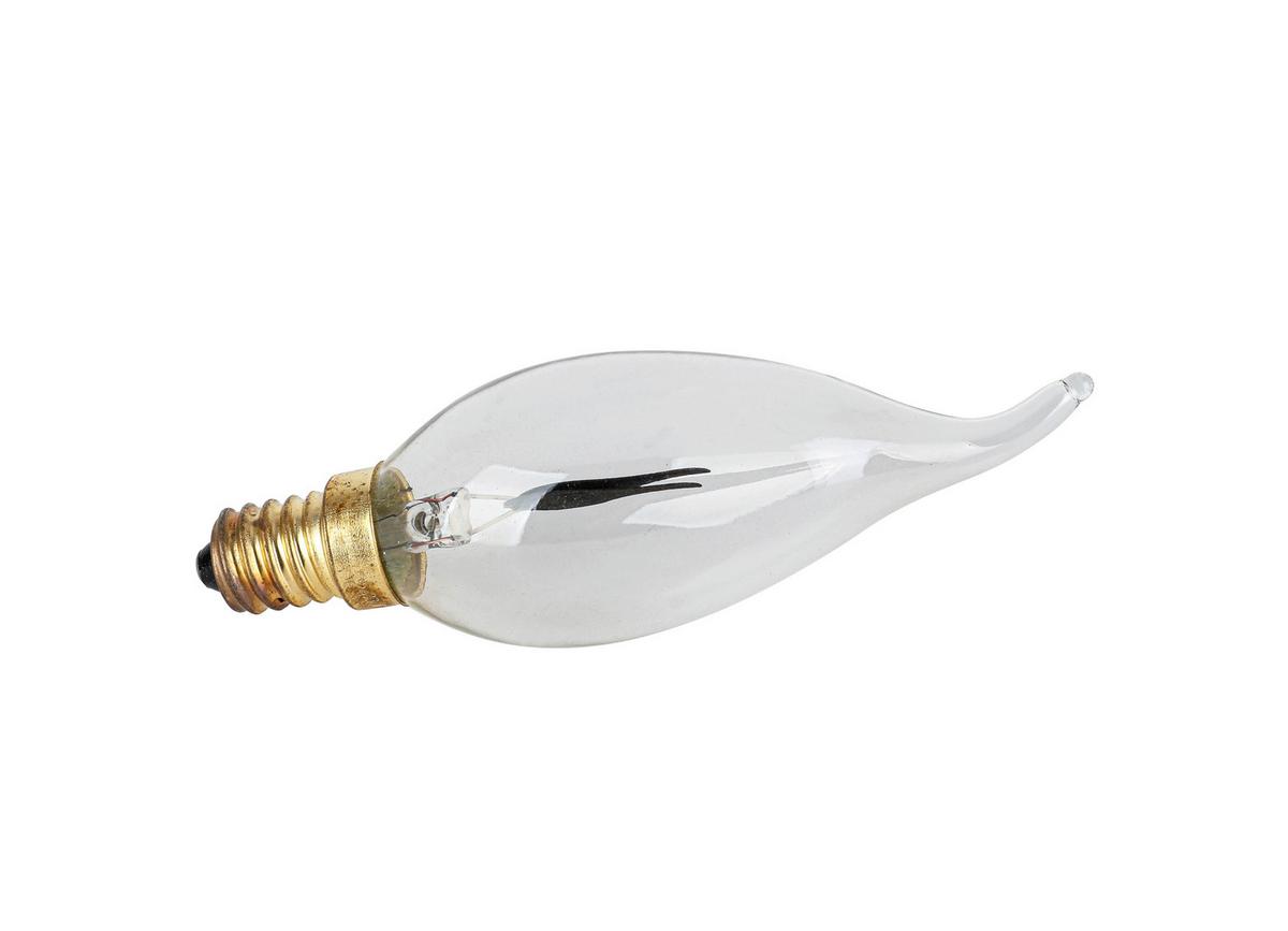 Led Žarulja C82228mm - boje mjeda/prozirno, Konvencionalno, staklo/metal (3,5/12,5cm) - Mömax