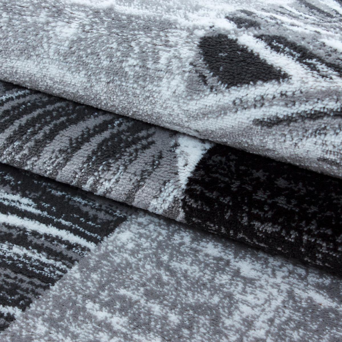 Flachwebeteppich Parma Schwarz ca. 280x370cm - Schwarz, Design, Textil (280/370cm) - Novel