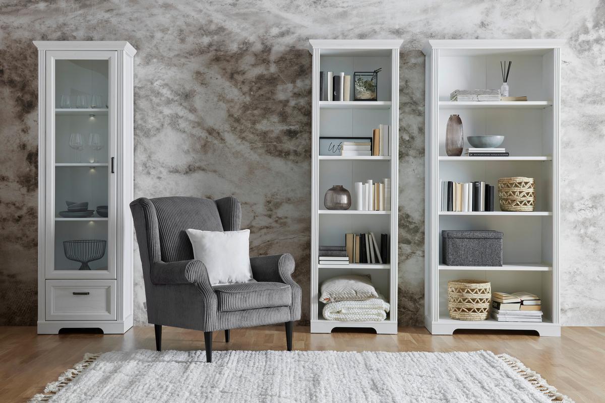 Regal in Pinienfarben - Pinienfarben, Romantik / Landhaus (65/204/41cm) - Zandiara