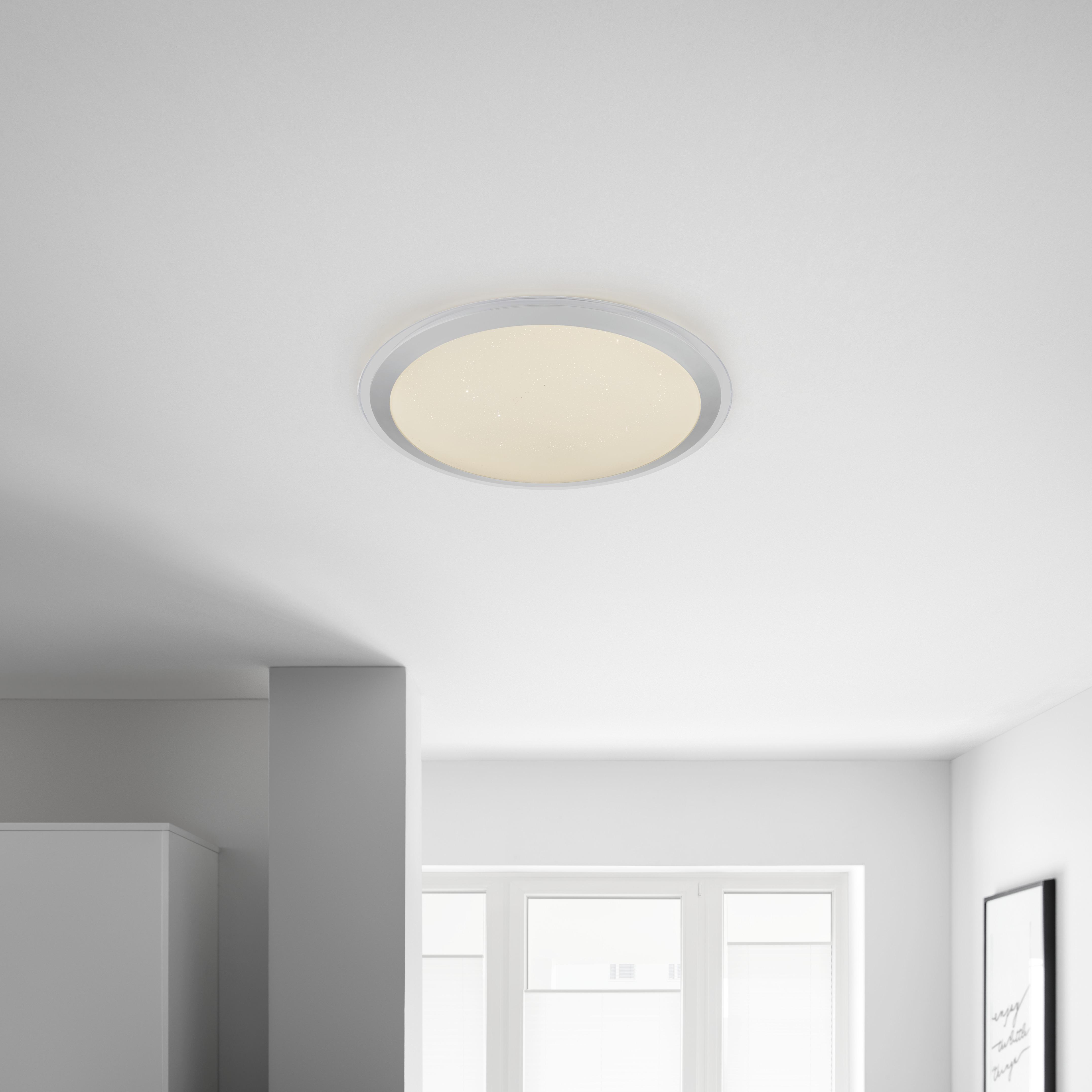 LED-Deckenleuchte Carry max. 30 Watt - KONVENTIONELL, Kunststoff/Metall (53/9cm)
