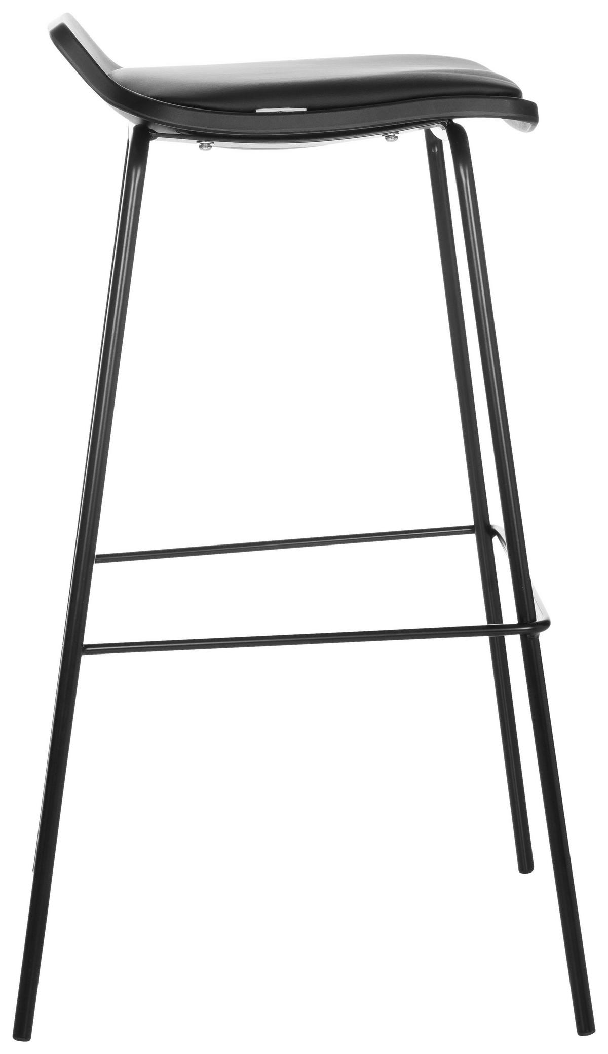 Barski Stol Lonso 10, Črna - črna, Basics, kovina/tekstil (47/82/49cm) - MID.YOU