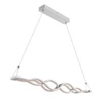 LED-HÄNGELEUCHTE PILLA L: 95 CM CHROMFARBEN - Klar/Chromfarben, Basics, Glas/Metall (95/7/140cm) - Globo