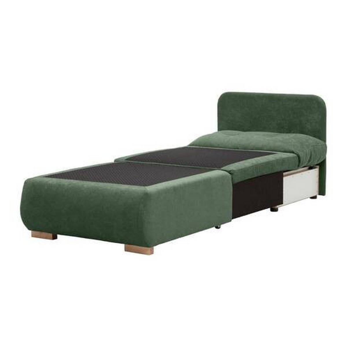 Fotelja Na Razvlačenje Modena - maslinasto zelena/prirodne boje, tekstil/plastika (89/88/90cm) - Modern Living