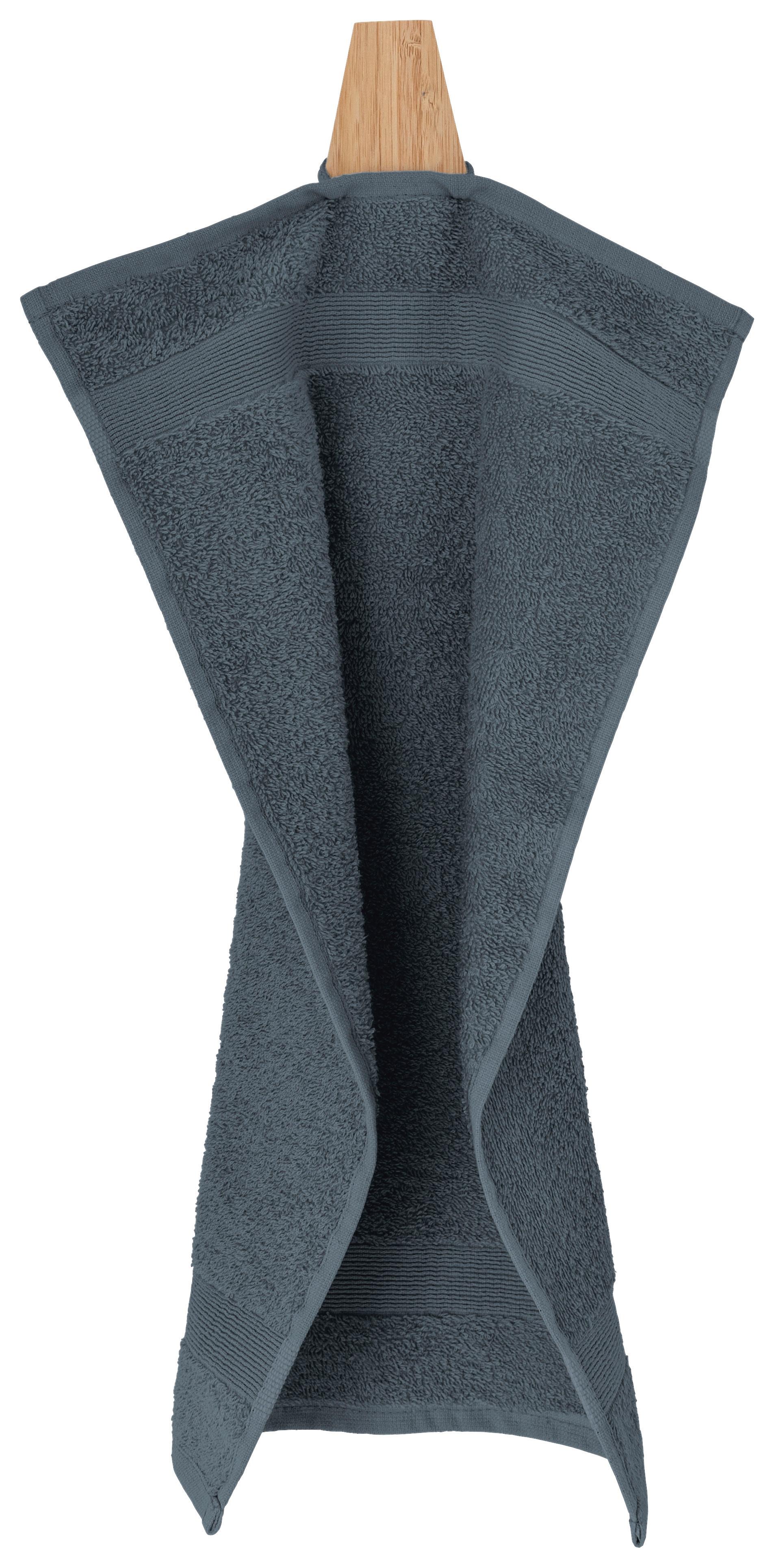 Duschtuch Silke Anthrazit ca. 70x140cm - Anthrazit, Textil (70/140cm)