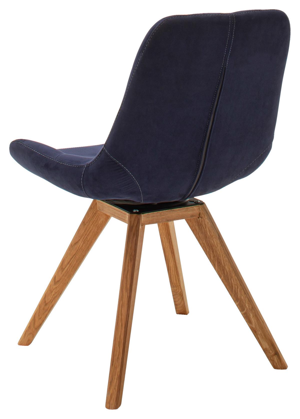 KRZESŁO BELFAST - ciemnoniebieski, Konventionell, tkanina/drewno (56/84/63cm) - Carryhome
