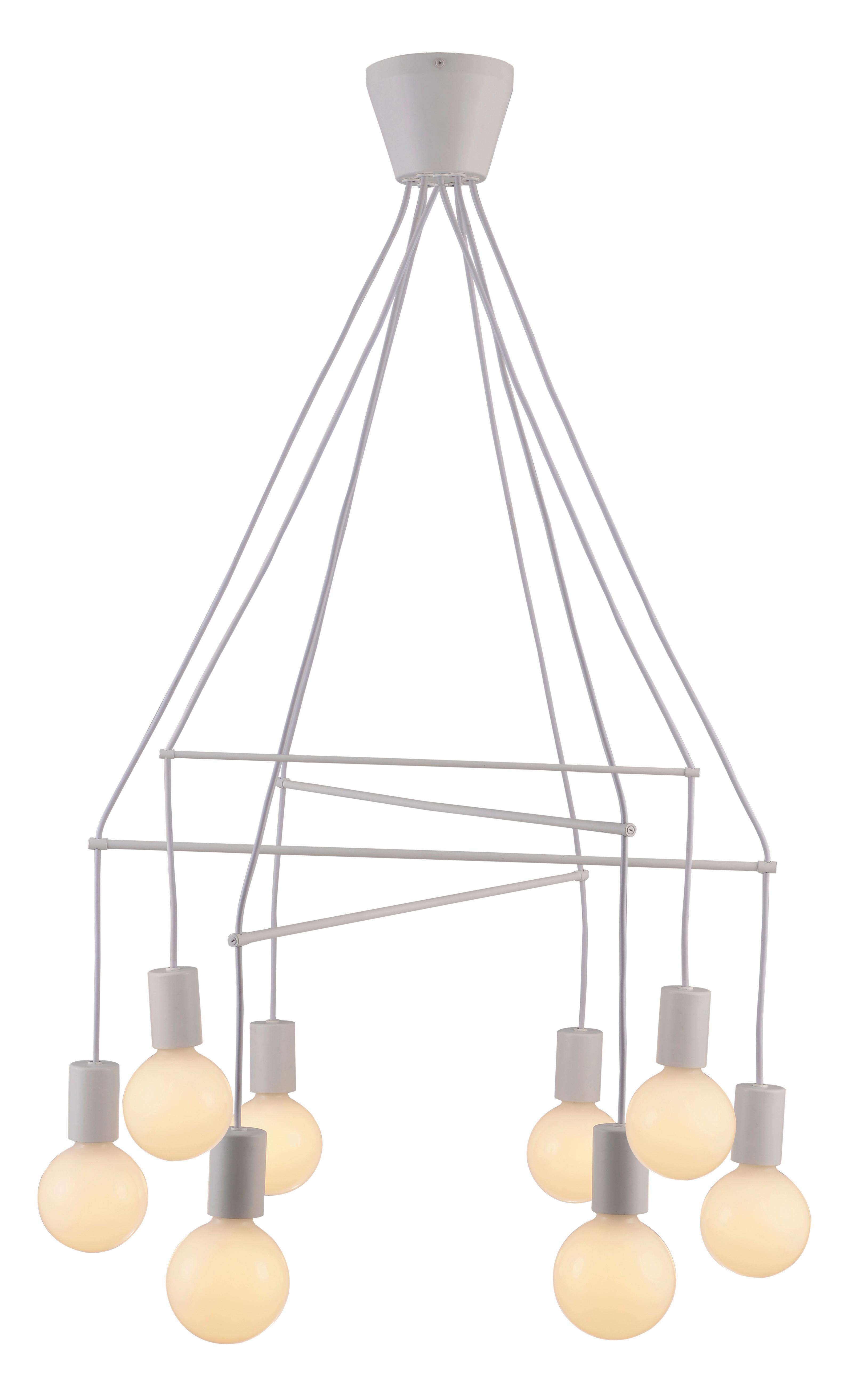 Viseća Svjetiljka Alto - bijela, Design, metal (82/82/95cm)