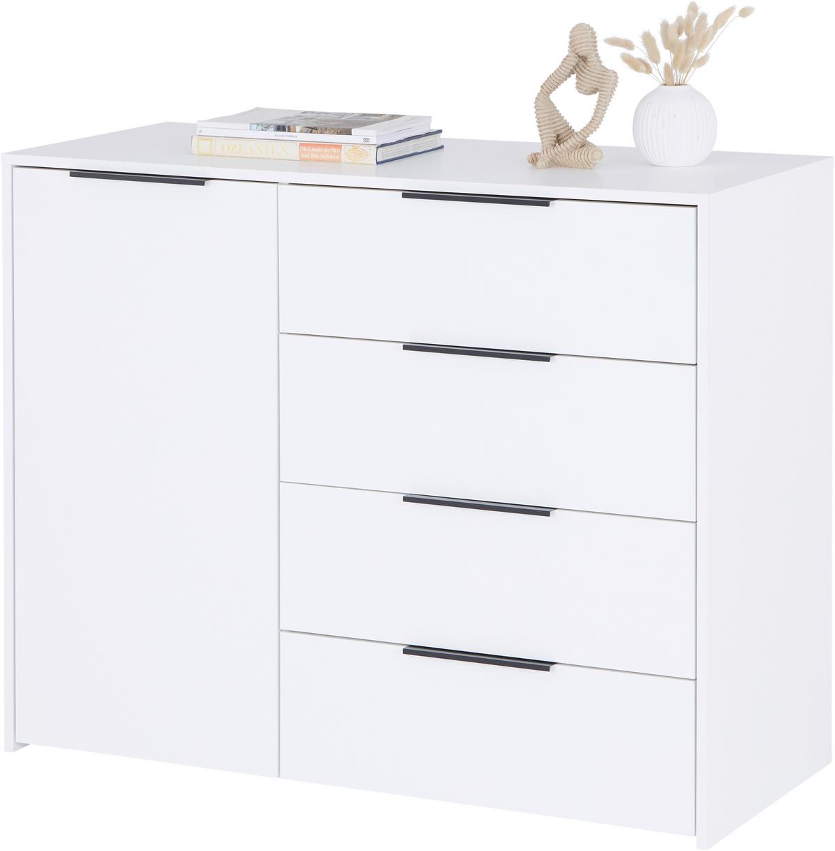 Comodă ALAN 3 - alb, Modern, material pe bază de lemn (114,5/93,4/50cm) - Modern Living