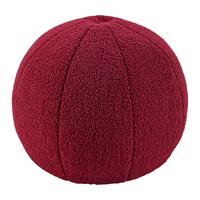 Pouf Ted Rot Ø ca. 45cm - Dunkelrot, Textil (45cm) - Mömax