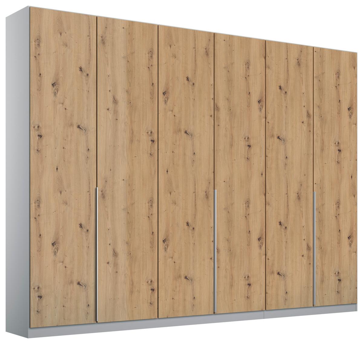 DULAP USI ROTATIVE ALABAMA - gri deschis/stejar Artisan, Modern, material pe bază de lemn (271/229/54cm)