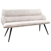 Klop Bursa, Bež - črna/bež, Moderno, kovina/tekstil (163/85/67cm) - Modern Living