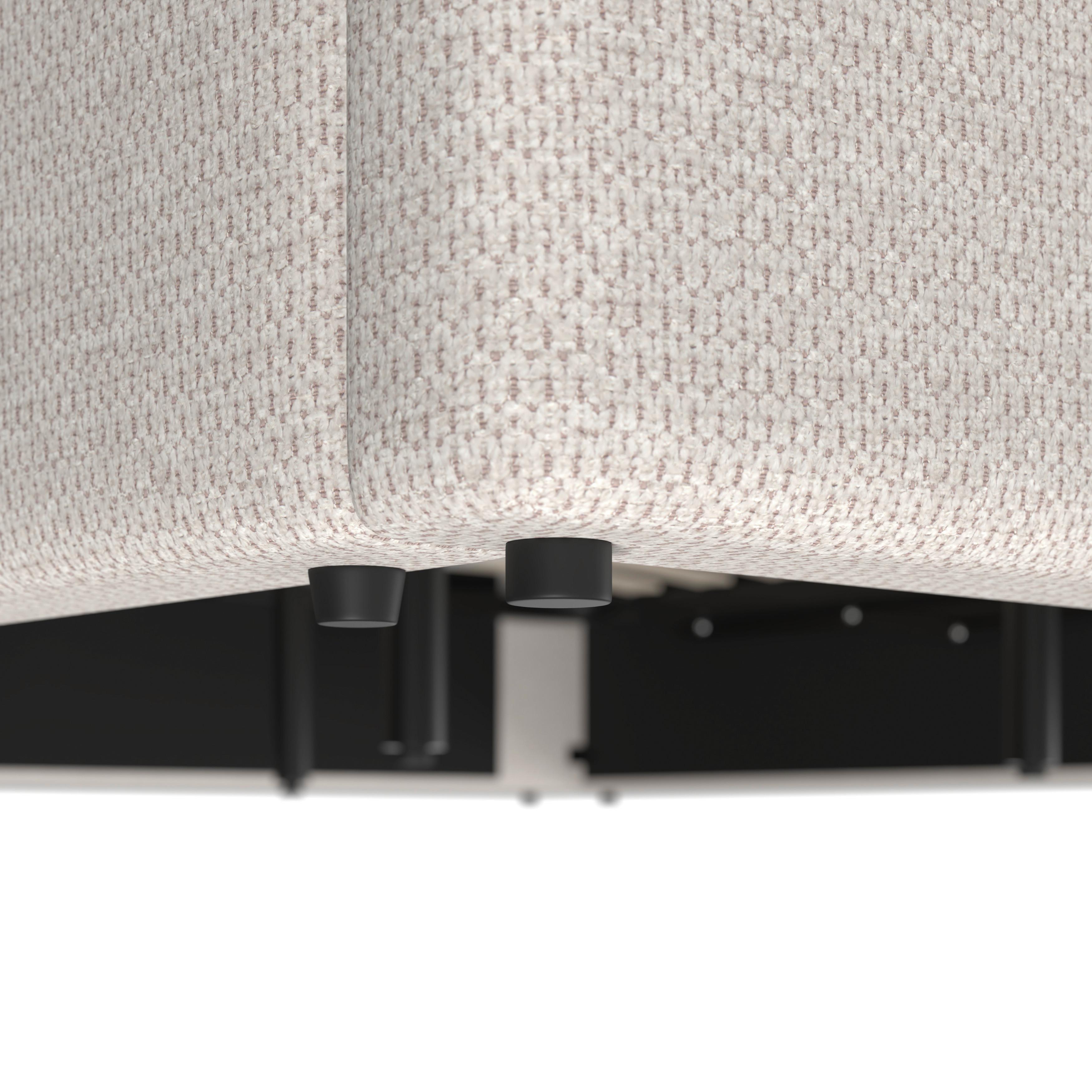 STOPPAD SÄNG PERLA - beige/svart, Modern, trä/textil (180/200cm) - Bessagi Home