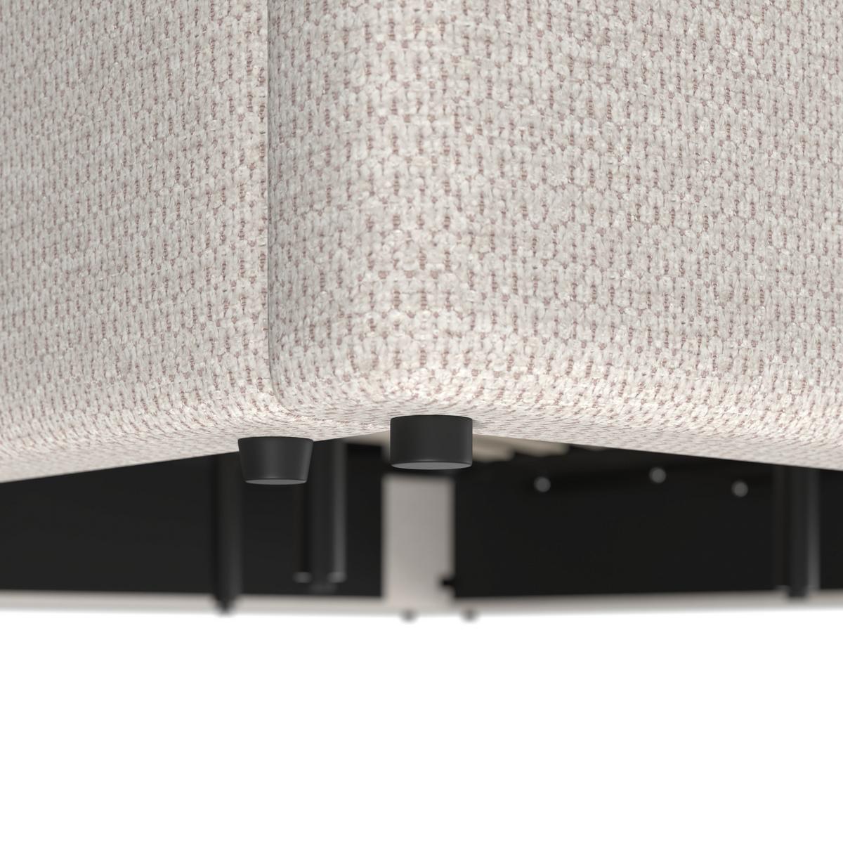 Polsterbett Perla Beige ca. 180x200 cm - Beige/Schwarz, MODERN, Holz/Kunststoff (180/200cm) - Bessagi Home