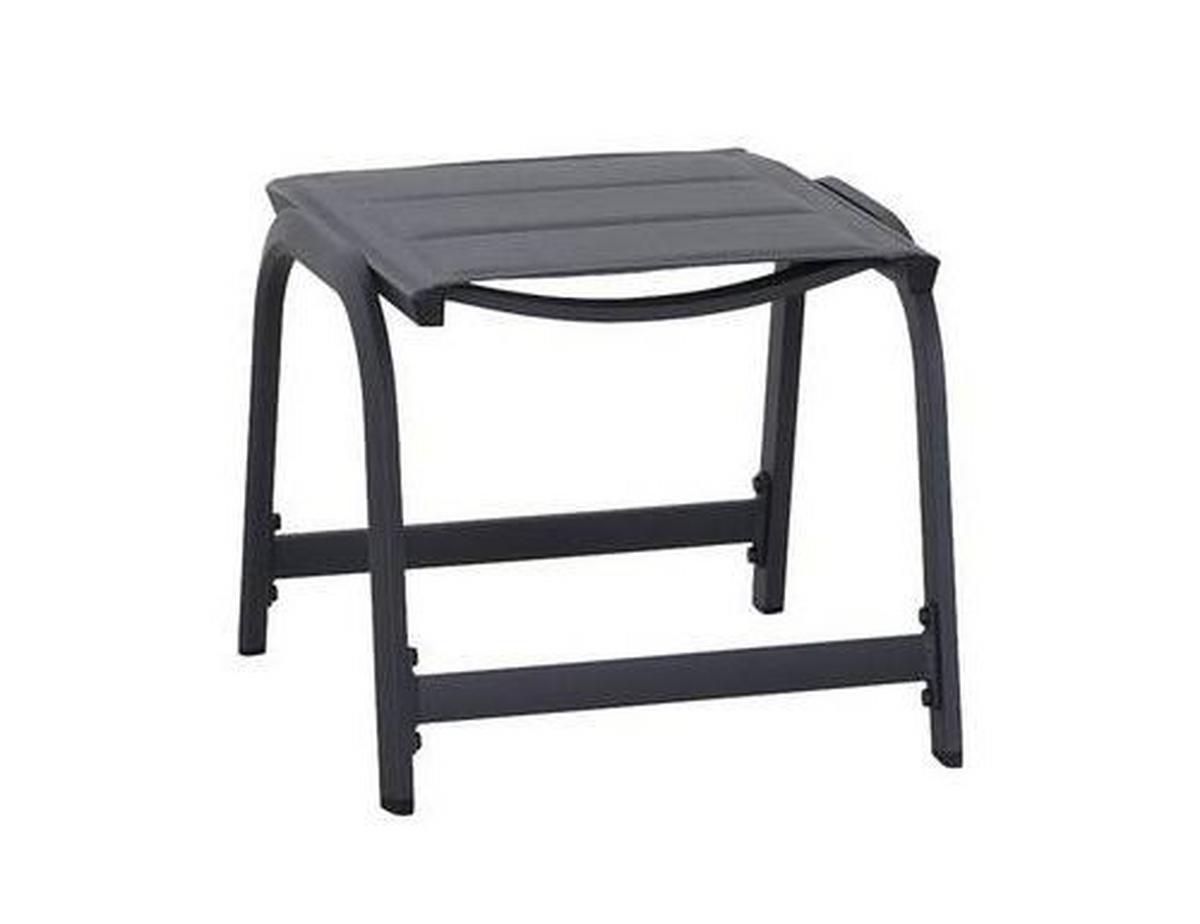 Gartenhocker Tesoro ca. 51x44x52 cm Anthrazit - Anthrazit, KONVENTIONELL, Kunststoff/Metall (51/44/52cm) - Siena Garden