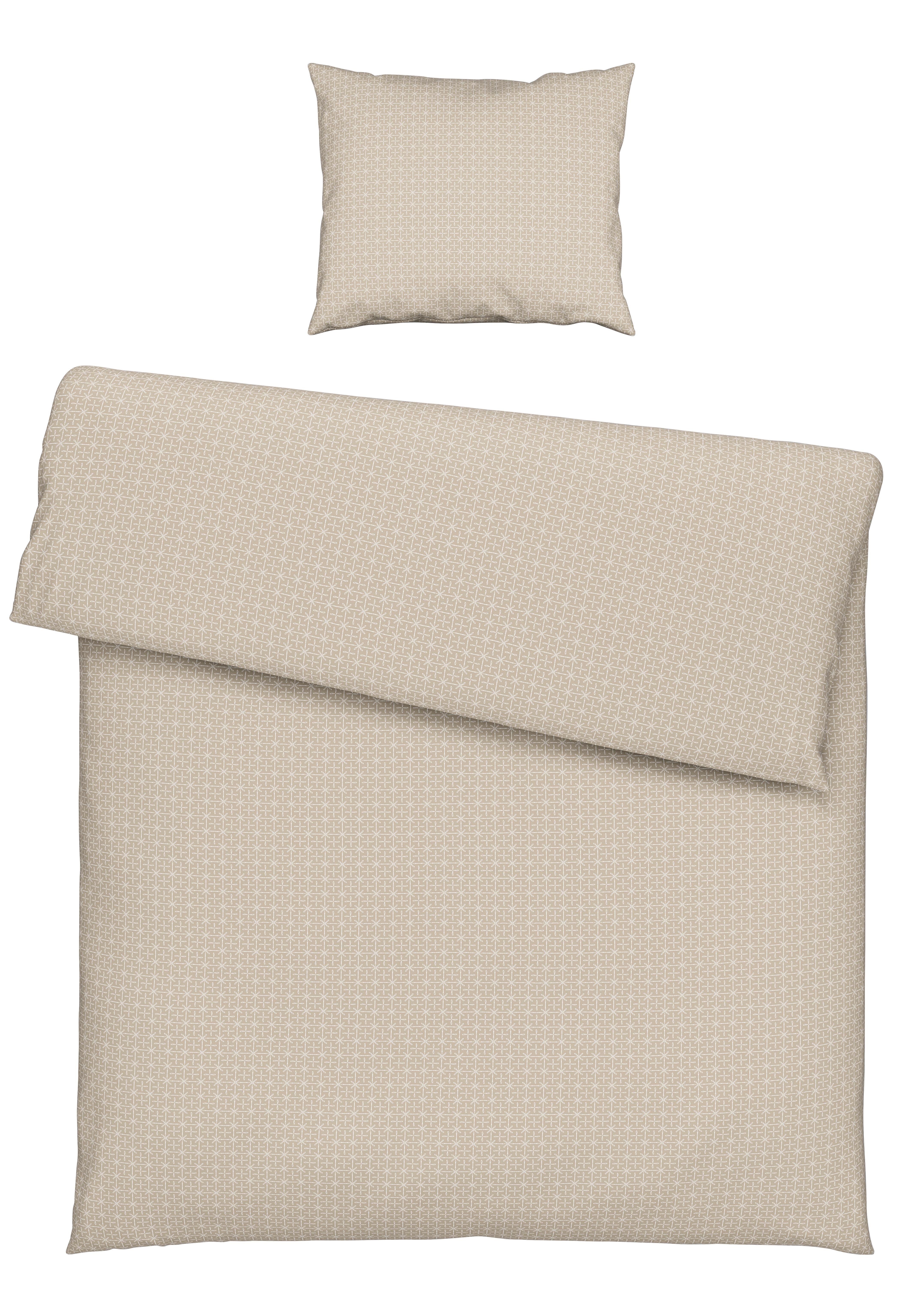 BETTWÄSCHESET LAURA - Beige, Konventionell, Textil (160/210cm) - Modern Living