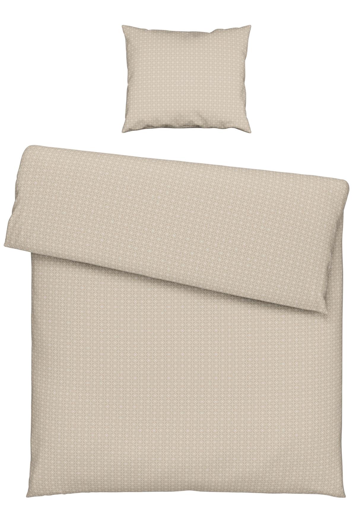BETTWÄSCHESET LAURA - Beige, Konventionell, Textil (160/210cm) - Modern Living