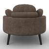 FÅTÖLJ BIANCA - brun/naturfärgad, Modern, trä/textil (111/69/152cm) - Bessagi Home