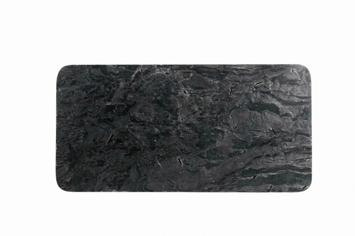 Couchtisch Leon Schwarz Mangoholz - Schwarz, MODERN, Holz/Stein (110/55/40cm) - Premium Living