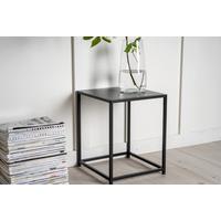 BEISTELLTISCH STAAL - Schwarz, Design, Metall (38/37/45,7cm) - Livetastic