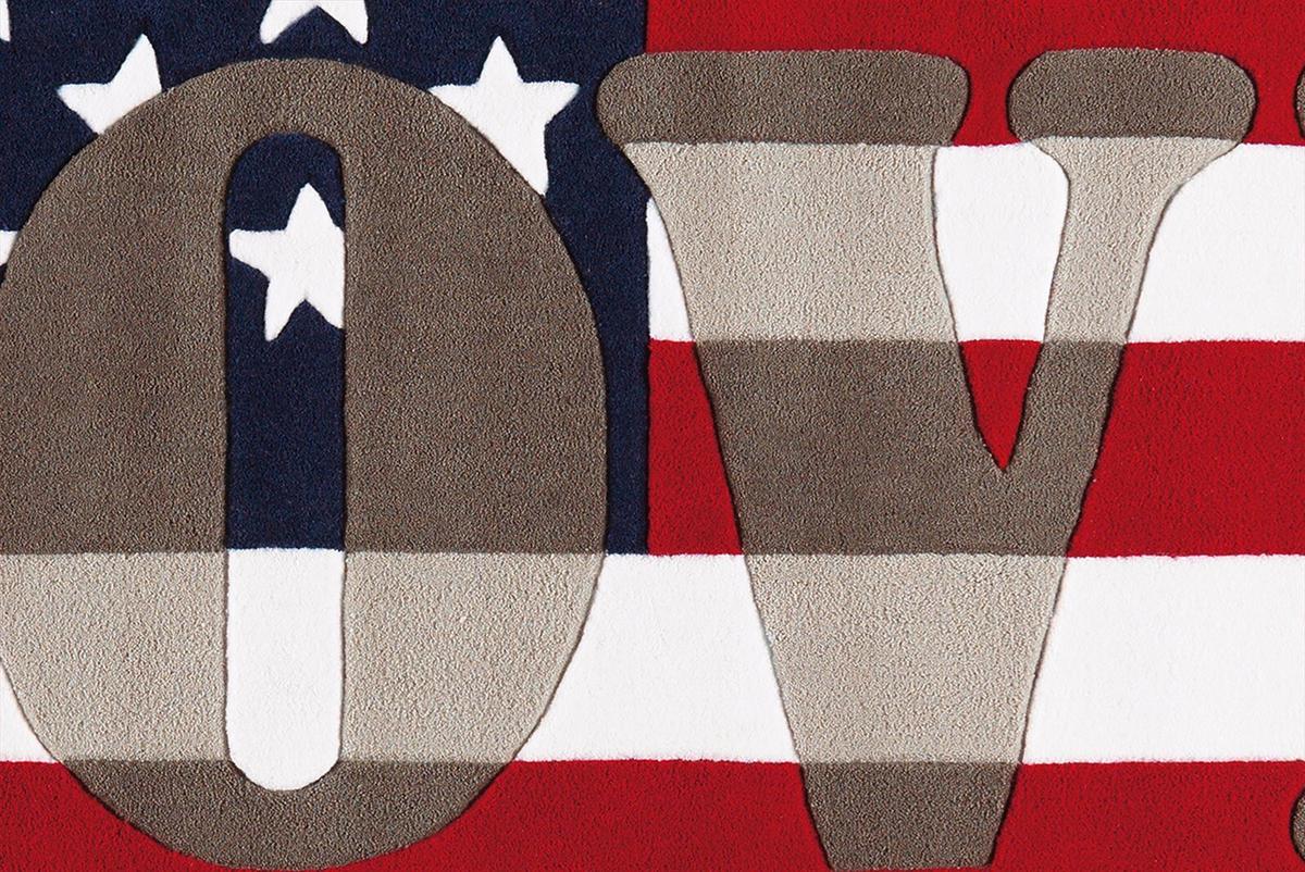 FLACHWEBETEPPICH JOY 4129 MULTI USA 140 X 200 - Multicolor, Design, Textil (140/200cm) - Kayoom