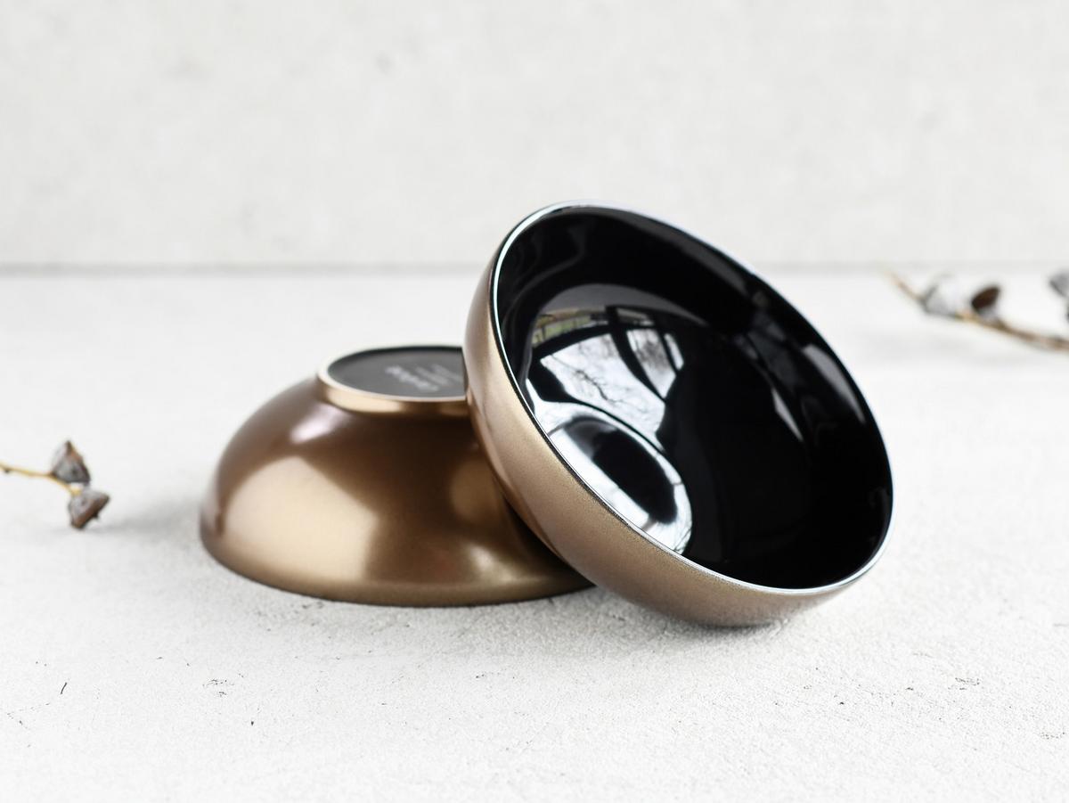 Set Skodelic Za Kosmiče Golden Dayns Black, 6-Delni - zlate barve/črna, Basics, keramika (16cm) - Creatable