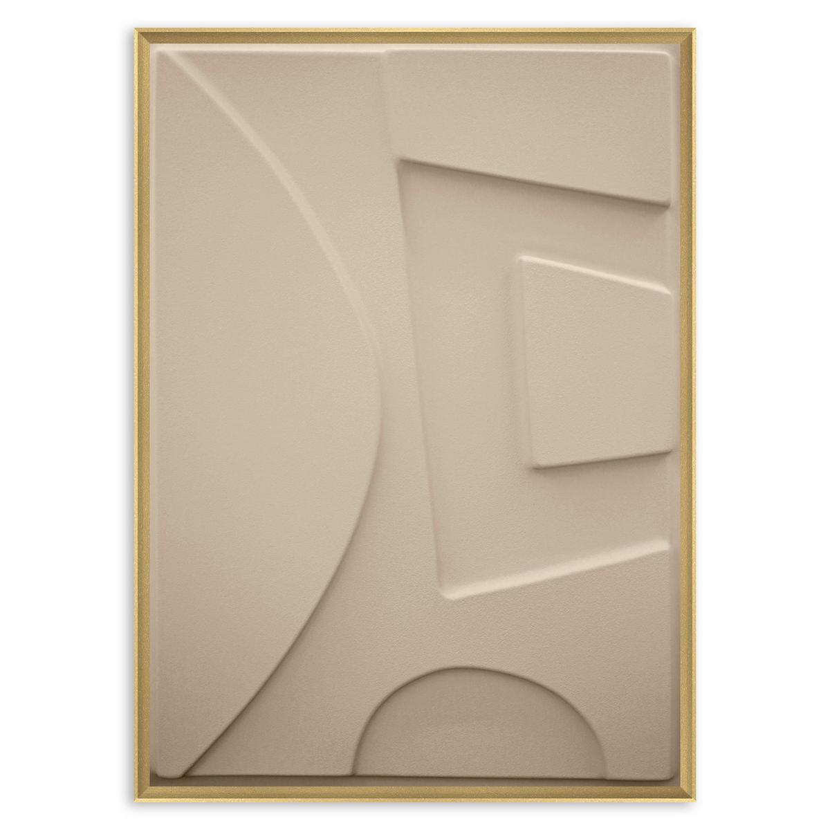 Bild Antonio Hellbraun ca. 50x70cm - Hellbraun/Eichefarben, Holzwerkstoff/Kunststoff (50/70cm) - Modern Living