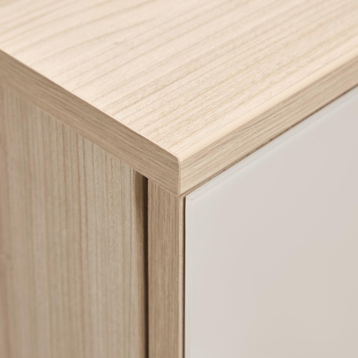 Schranksystem Siena Kaschmir/Eichefarben - Kaschmir/Chromfarben, MODERN, Holzwerkstoff/Metall (80/198/38cm) - Mömax