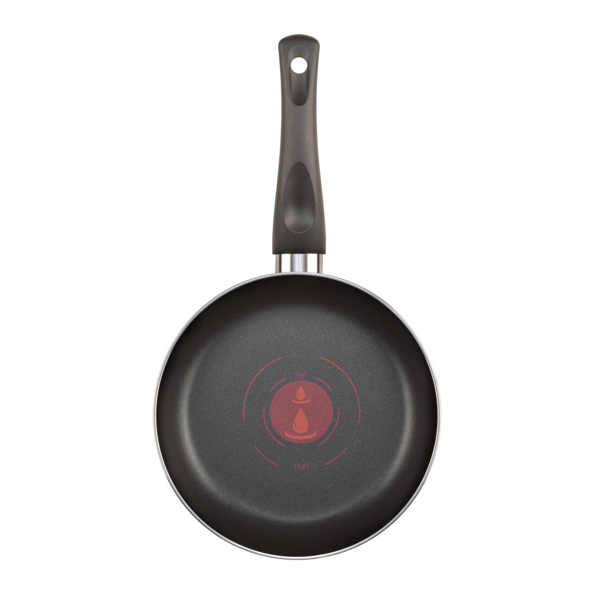 Bratpfanne Ronny Grau/Schwarz Ø ca. 20cm - Schwarz/Grau, KONVENTIONELL, Metall (20/3,5cm) - Based