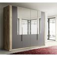 Dulap Cu Uși Rotative Complete - culoare lemn stejar/gri, Design, sticlă/compozit lemnos (228/213/60cm) - Ti`me Dulap Cu Uși Rotative Complete - culoare lemn stejar/gri, Design, sticlă/compozit lemnos (228/213/60cm) - Ti`me
