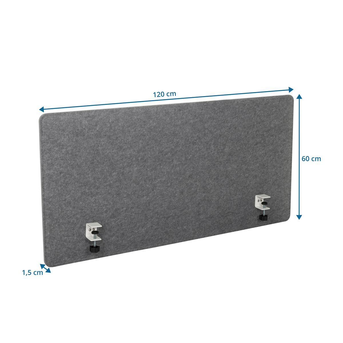 Pregradna Stena Flexmiut 3d, Siva - siva, Basics, kovina/umetna masa (120/60/1cm) - MID.YOU