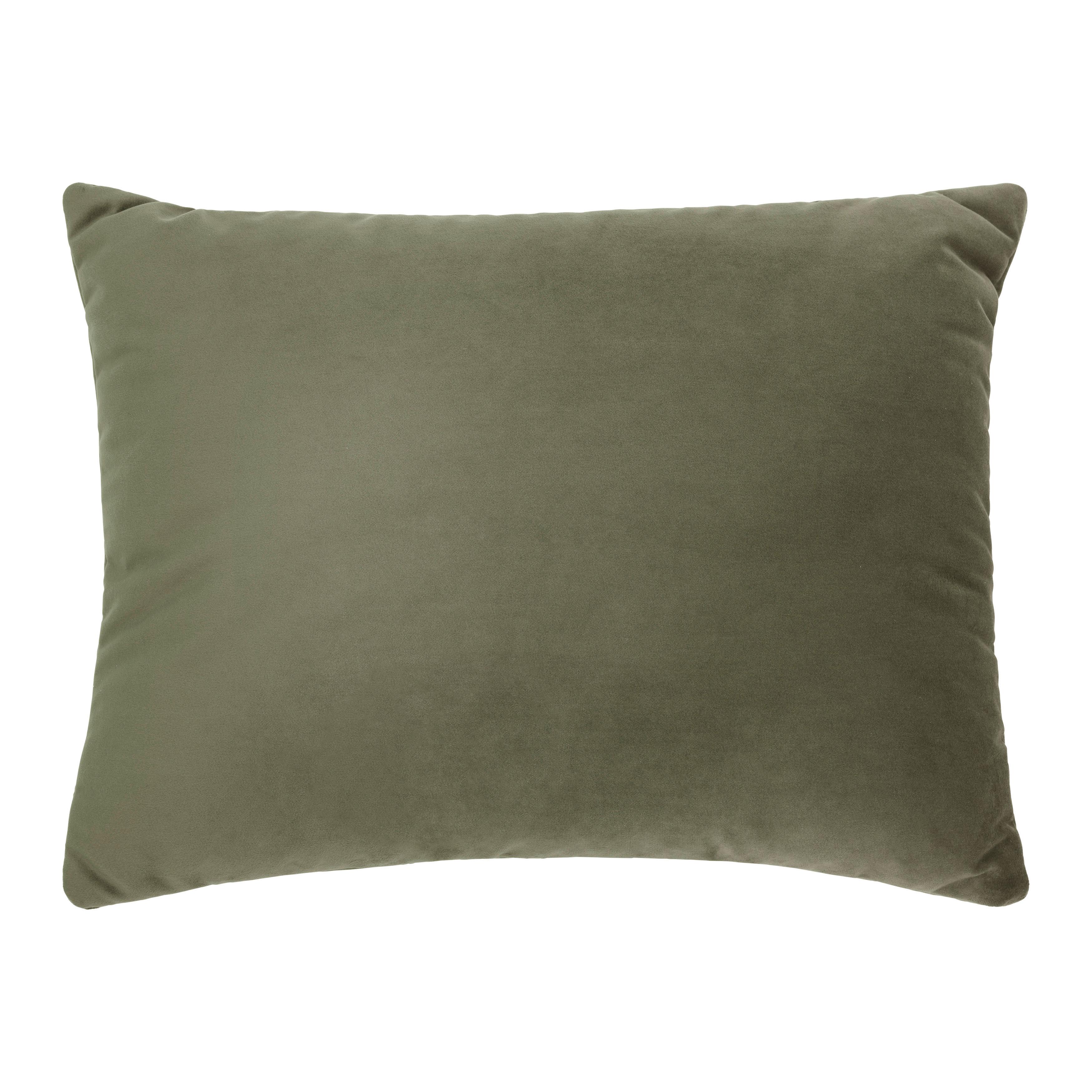 Blazina Za Zofo Trendy, Olivno Zelena, 55x40 - olivno zelena , Moderno, tekstil (55/40cm) - Premium Living