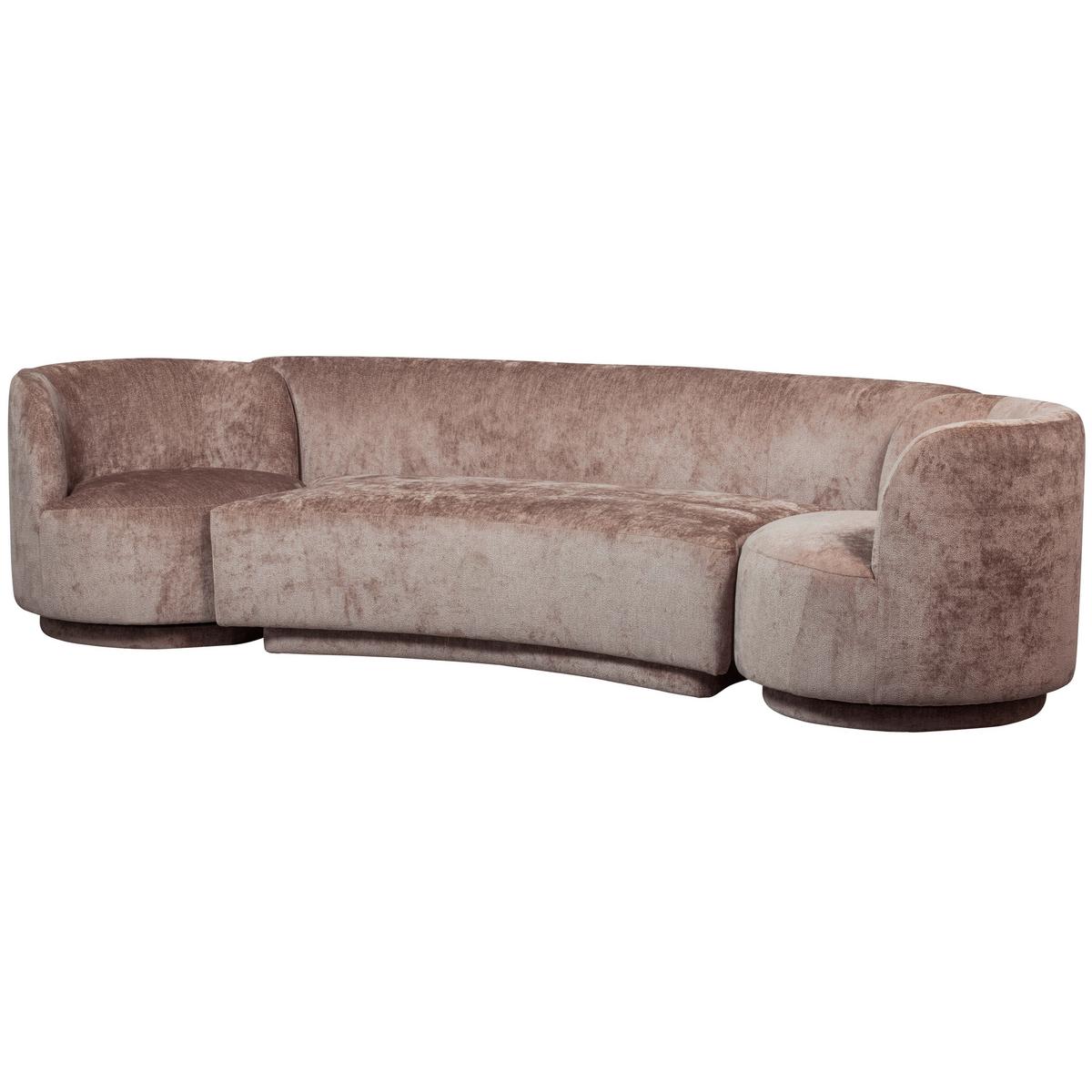 Bigsofa Popular Taupe B: 290 cm - Taupe, Design, Textil (290/72/97cm) - Livetastic