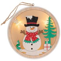 Okrasna Led-svetilka Zimlö -Paz- - rdeča/črna, Konvencionalno, umetna masa/les (13/1,7cm) - Modern Living