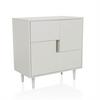 Komoda Lykkja, Bela - bela, Moderno, leseni material (72/77/39,5cm) - MID.YOU