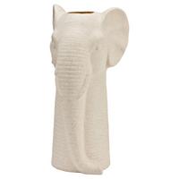 Vase Keramik Weiß - Weiß, Basics, Keramik (13/25/12cm)
