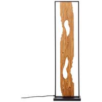 LED-Stehleuchte Braun/Schwarz max. 20 Watt - Schwarz/Braun, Design, Holz/Metall (33/18/120cm) - Brilliant