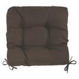 Sitzkissen Elli ca. 40x7x40cm - Braun, Textil (40/40/7cm) - Based Sitzkissen Elli ca. 40x7x40cm - Braun, Textil (40/40/7cm) - Based