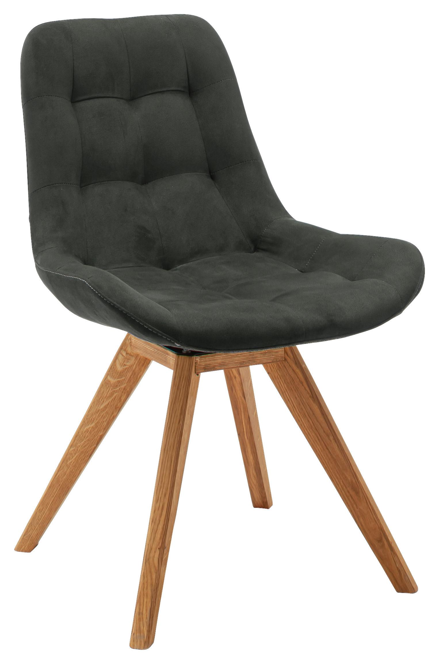KRZESŁO BELFAST - czarny, Konventionell, tkanina/drewno (56/84/63cm) - Carryhome