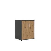 AKTENSCHRANK OFFICE EDITION - Anthrazit/Eiche Artisan, MODERN, Holzwerkstoff (54/74/50cm) - MID.YOU