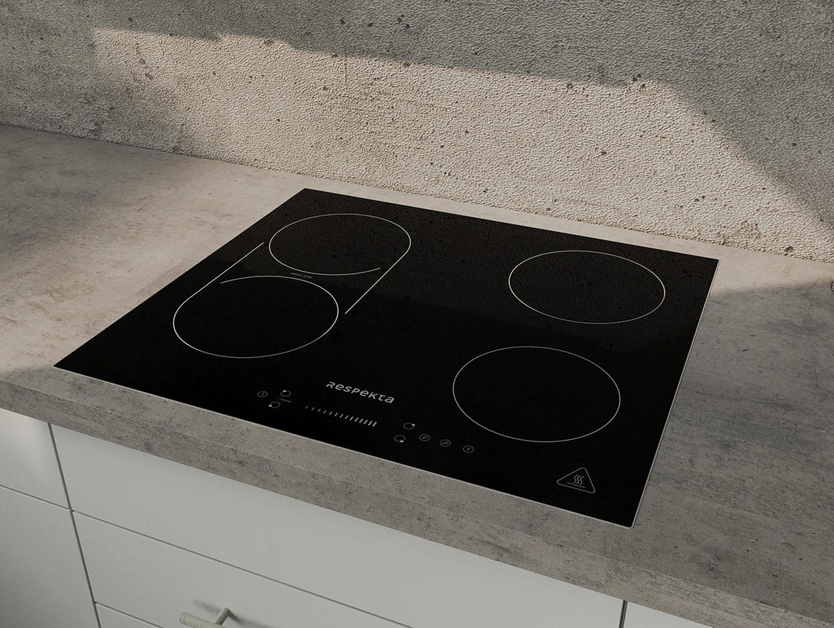 Induktionskochfeld KM6600IB-28 ca. 59/6/52 cm Schwarz - Schwarz, Trend, Glas/Metall (59/6/52cm) - Respekta