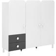 Kommode Grau/Weiß - Alufarben, KONVENTIONELL, Holzwerkstoff/Kunststoff (140/133/41cm) - MODERN LIVING