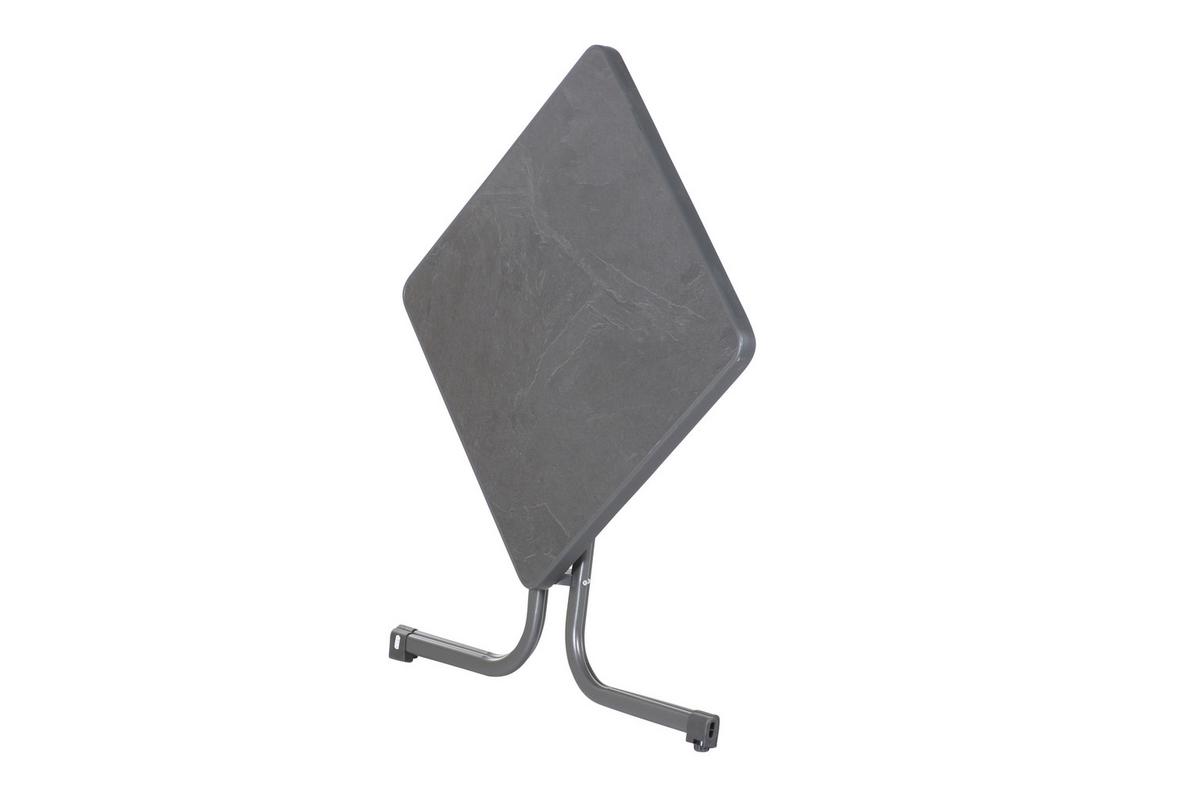 GARTENTISCH 487962 - Grau, MODERN, Holzwerkstoff/Metall (70/70/72cm) - Sieger
