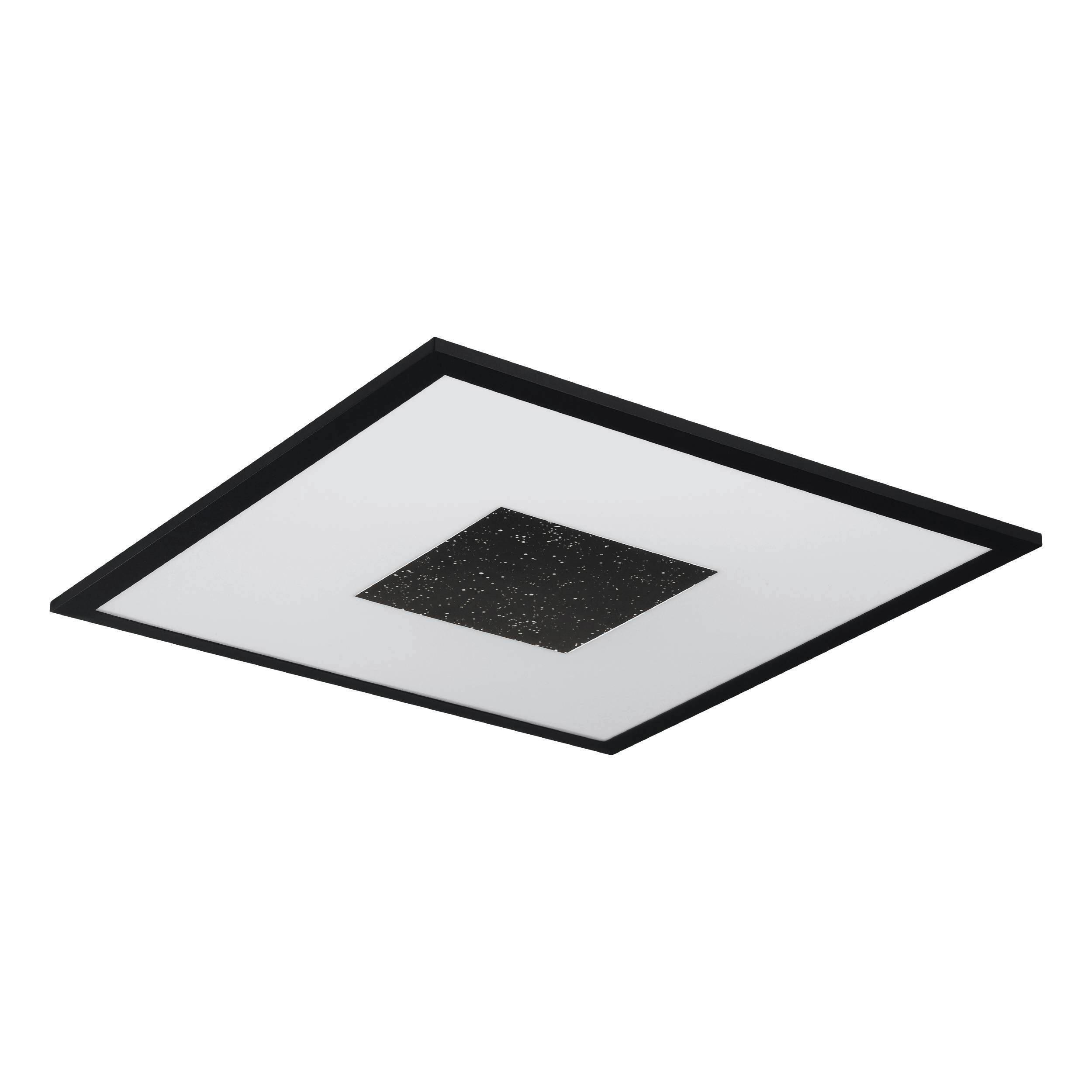 Led-deckenleuchte 900559_marmorata - Weiss/Schwarz, Basics, Kunststoff/Metall (44,5/44,5/5cm) - Eglo